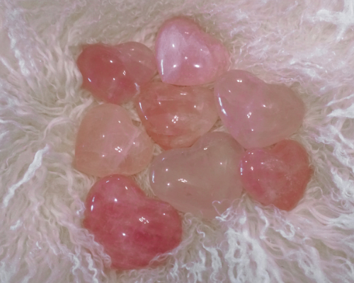 Rose Quartz Hearts