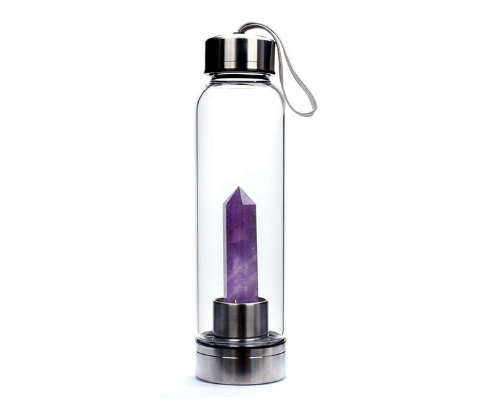 Crystal Water Bottle - Amethyst