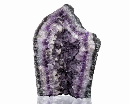 Amethyst Geode Cathedral with Calcite
