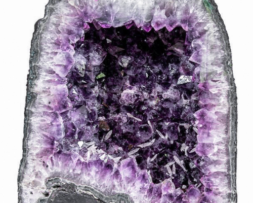 Amethyst Geode Church with Calcite Spikes
