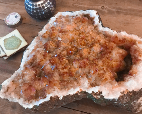 Citrine Geode Crystal Cluster Crystal Bliss Geodes
